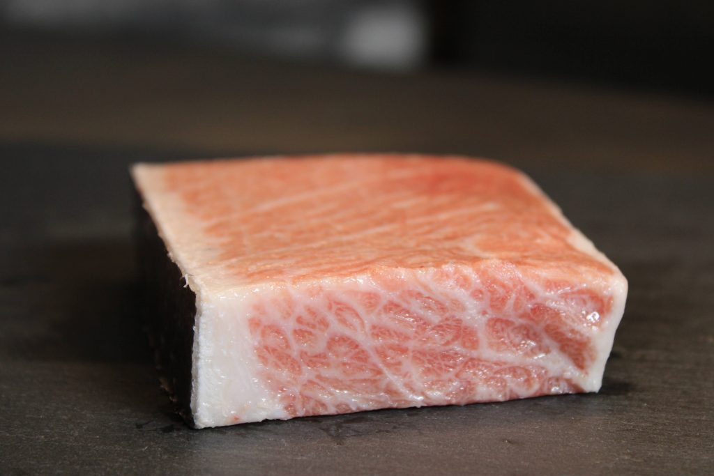 OToro Portion Cut (Fatty Tuna) Sashimi at Home